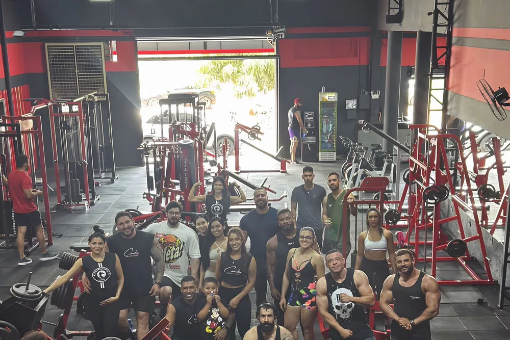 Participantes do Treino Solidário do Team Canidia